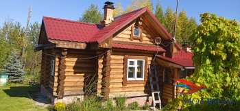 Бревенчатый дом в СНТ Ветеран в Октябрьском - oktyabrskoe.yutvil.ru - фото 1